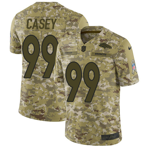 Personalized Broncos #99 Jurrell Casey Camo Men’s Stitched NFL Limited 2018 Salute To Service Jersey