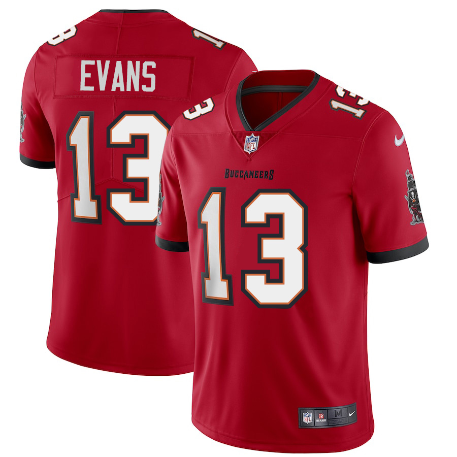 Personalized Tampa Bay Buccaneers #13 Mike Evans Men’s Red Limited Jersey