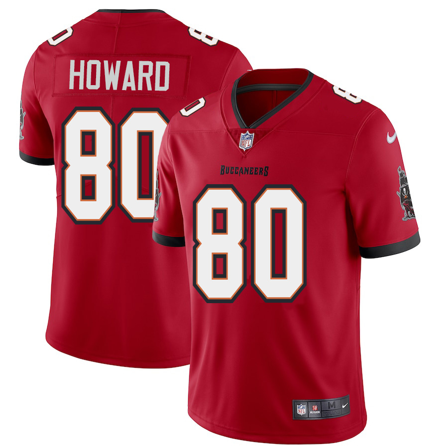 Personalized Tampa Bay Buccaneers #80 O.J. Howard Men’s Red Limited Jersey