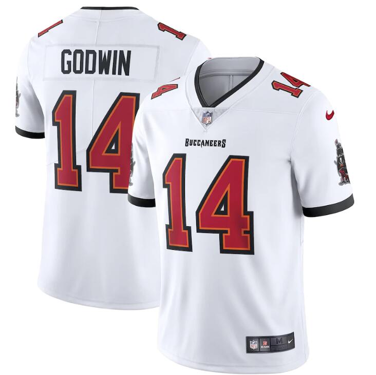 Personalized Tampa Bay Buccaneers #14 Chris Godwin Men’s White Limited Jersey