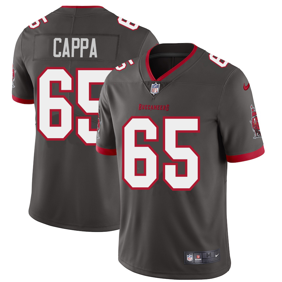 Personalized Tampa Bay Buccaneers #65 Alex Cappa Men’s Pewter Alternate Limited Jersey