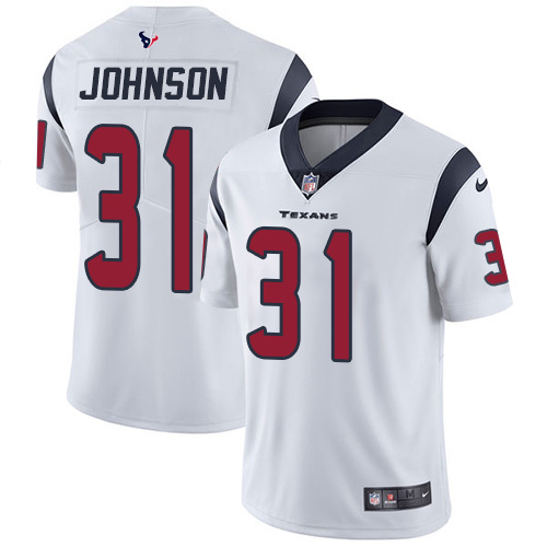 Personalized Texans #31 David Johnson White Men’s Stitched NFL Untouchable Limited Jersey