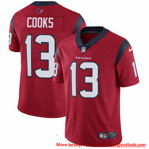Personalized Texans #13 Brandin Cooks Red Alternate Men’s Stitched NFL Untouchable Limited Jersey