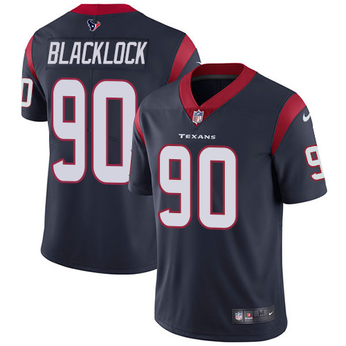 Personalized Texans #90 Ross Blacklock Navy Blue Team Color Men’s Stitched NFL Untouchable Limited Jersey