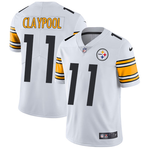 Personalized Steelers #11 Chase Claypool White Men’s Stitched NFL Untouchable Limited Jersey