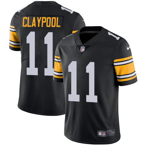 Personalized Steelers #11 Chase Claypool Black Alternate Men’s Stitched NFL Untouchable Limited Jersey