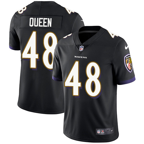 Personalized Ravens #48 Patrick Queen Black Alternate Men’s Stitched NFL Untouchable Limited Jersey