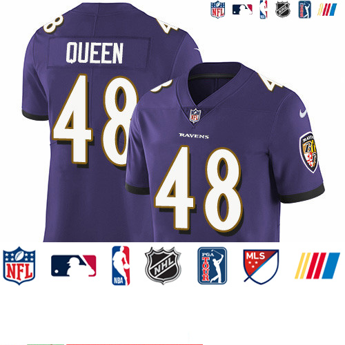 Personalized Ravens #48 Patrick Queen Purple Team Color Men’s Stitched NFL Untouchable Limited Jersey