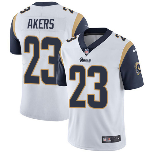 Personalized Rams #23 Cam Akers White Men’s Stitched NFL Untouchable Limited Jersey