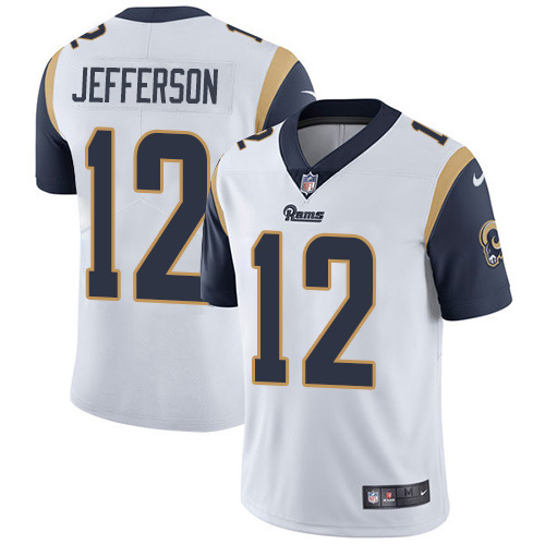 Personalized Rams #12 Van Jefferson White Men’s Stitched NFL Untouchable Limited Jersey