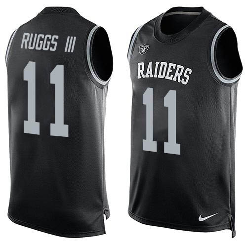 Personalized Raiders #11 Henry Ruggs III Black Team Color Men’s Stitched NFL Limited Tank Top Jersey