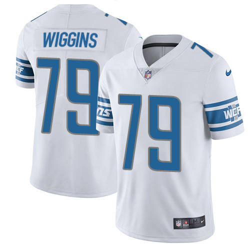 Personalized Lions #79 Kenny Wiggins White Men’s Stitched NFL Untouchable Limited Jersey