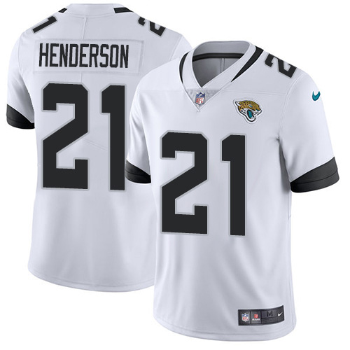 Personalized Jaguars #21 C.J. Henderson White Men’s Stitched NFL Untouchable Limited Jersey
