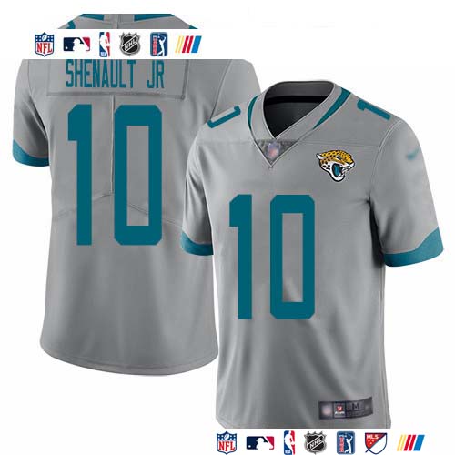 Personalized Jaguars #10 Laviska Shenault Jr. Silver Men’s Stitched NFL Limited Inverted Legend Jersey