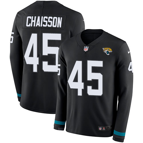 Personalized Jaguars #45 K’Lavon Chaisson Black Team Color Men’s Stitched NFL Limited Therma Long Sleeve Jersey