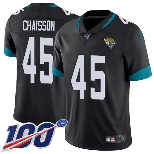 Personalized Jaguars #45 K’Lavon Chaisson Black Team Color Men’s Stitched NFL 100th Season Untouchable Limited Jersey