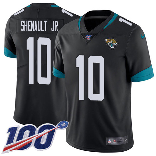 Personalized Jaguars #10 Laviska Shenault Jr. Black Team Color Men’s Stitched NFL 100th Season Untouchable Limited Jersey