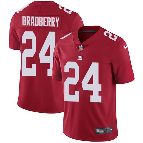 Personalized Giants #24 James Bradberry Red Alternate Men’s Stitched NFL Untouchable Limited Jersey