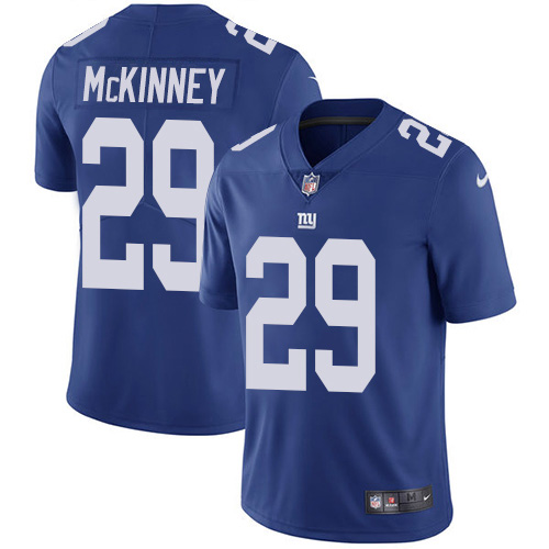 Personalized Giants #29 Xavier McKinney Royal Blue Team Color Men’s Stitched NFL Untouchable Limited Jersey