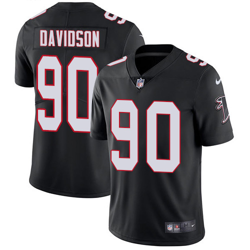 Personalized Falcons #90 Marlon Davidson Black Alternate Men’s Stitched NFL Untouchable Limited Jersey