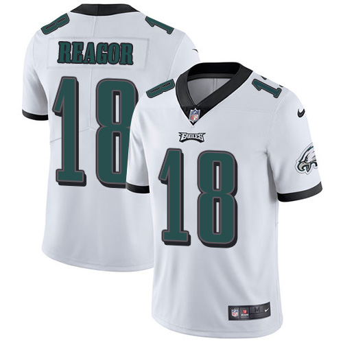 Personalized Eagles #18 Jalen Reagor White Men’s Stitched NFL Untouchable Limited Jersey