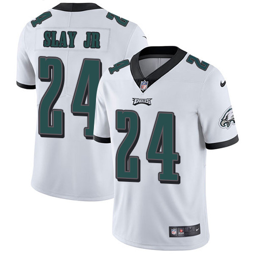 Personalized Eagles #24 Darius Slay Jr White Men’s Stitched NFL Untouchable Limited Jersey