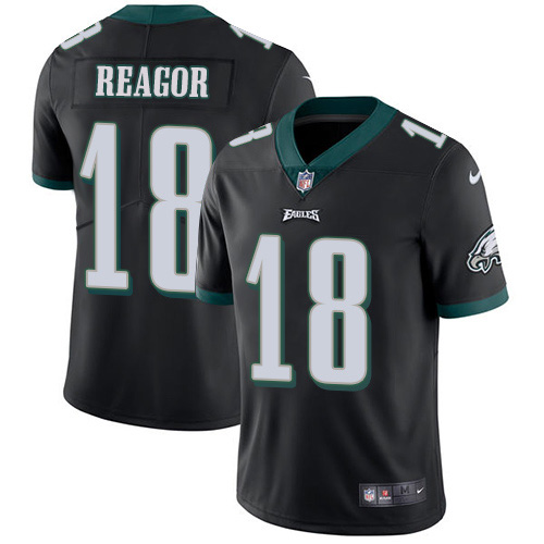 Personalized Eagles #18 Jalen Reagor Black Alternate Men’s Stitched NFL Untouchable Limited Jersey