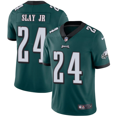 Personalized Eagles #24 Darius Slay Jr Green Team Color Men’s Stitched NFL Untouchable Limited Jersey