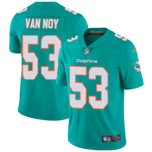 Personalized Dolphins #53 Kyle Van Noy Aqua Green Team Color Men’s Stitched NFL Untouchable Limited Jersey
