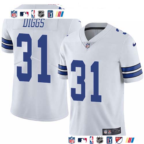 Personalized Cowboys #31 Trevon Diggs White Men’s Stitched NFL Untouchable Limited Jersey