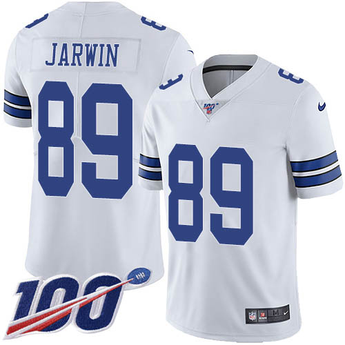 Personalized Cowboys #89 Blake Jarwin White Men’s Stitched NFL 100th Season Untouchable Limited Jersey