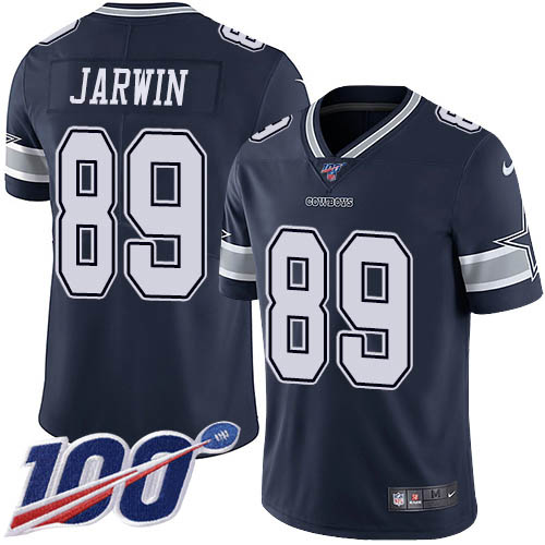 Personalized Cowboys #89 Blake Jarwin Navy Blue Team Color Men’s Stitched NFL 100th Season Untouchable Limited Jersey