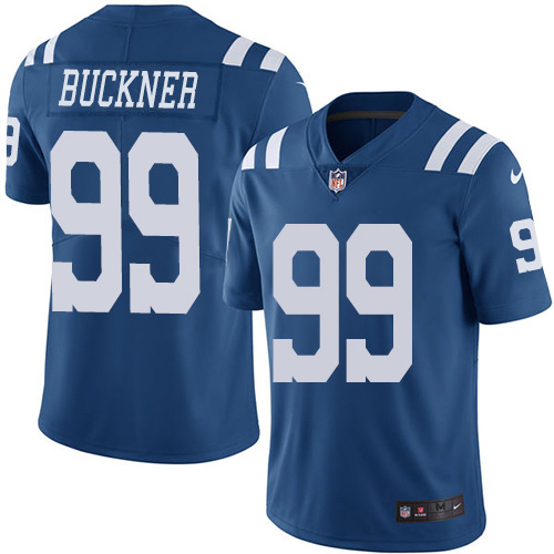 Personalized Colts #99 DeForest Buckner Royal Blue Men’s Stitched NFL Limited Rush Jersey