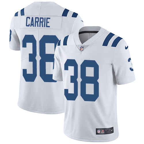 Personalized Colts #38 T.J. Carrie White Men’s Stitched NFL Untouchable Limited Jersey