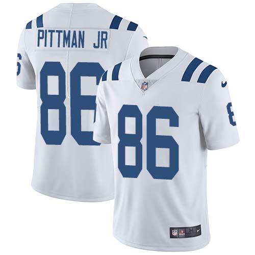 Personalized Colts #86 Michael Pittman Jr. White Men’s Stitched NFL Untouchable Limited Jersey