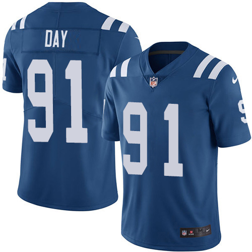 Personalized Colts #91 Sheldon Day Royal Blue Team Color Men’s Stitched NFL Untouchable Limited Jersey