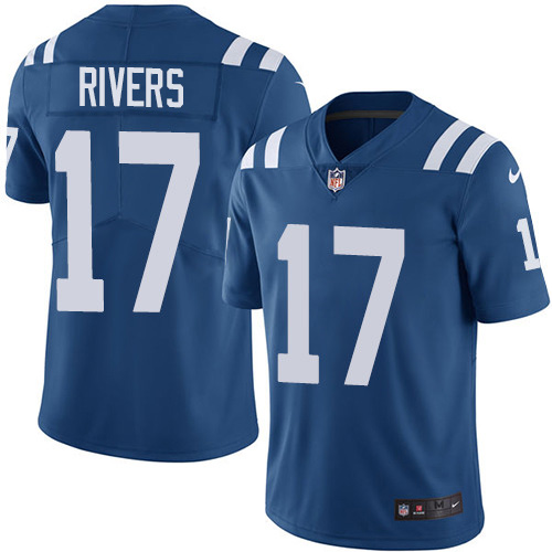 Personalized Colts #17 Philip Rivers Royal Blue Team Color Men’s Stitched NFL Untouchable Limited Jersey