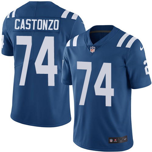 Personalized Colts #74 Anthony Castonzo Royal Blue Team Color Men’s Stitched NFL Untouchable Limited Jersey