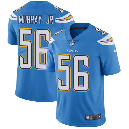 Personalized Chargers #56 Kenneth Murray Jr Electric Blue Alternate Men’s Stitched NFL Untouchable Limited Jersey