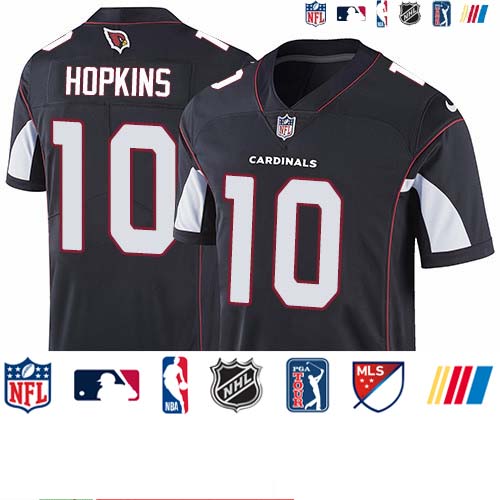 Personalized Cardinals #10 DeAndre Hopkins Black Alternate Men’s Stitched NFL Untouchable Limited Jersey
