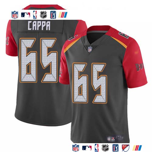 Personalized Buccaneers #65 Alex Cappa Gray Men’s Stitched NFL Limited Inverted Legend Jersey