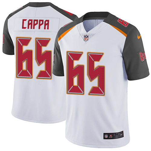 Personalized Buccaneers #65 Alex Cappa White Men’s Stitched NFL Untouchable Limited Jersey