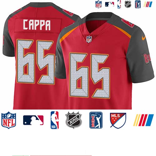 Personalized Buccaneers #65 Alex Cappa Red Team Color Men’s Stitched NFL Untouchable Limited Jersey