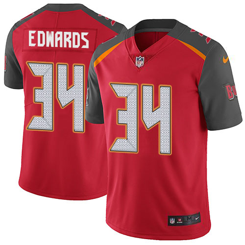 Personalized Buccaneers #34 Mike Edwards Red Team Color Men’s Stitched NFL Untouchable Limited Jersey