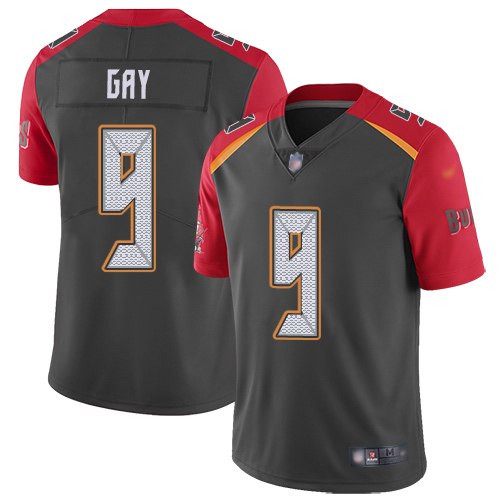 Personalized Buccaneers #9 Matt Gay Gray Men’s Stitched NFL Limited Inverted Legend Jersey