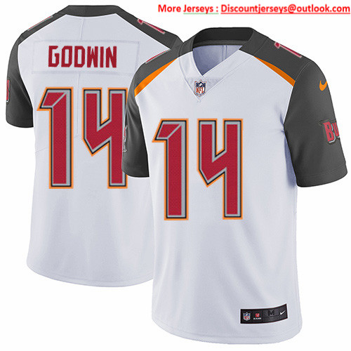 Personalized Buccaneers #14 Chris Godwin White Men’s Stitched NFL Untouchable Limited Jersey