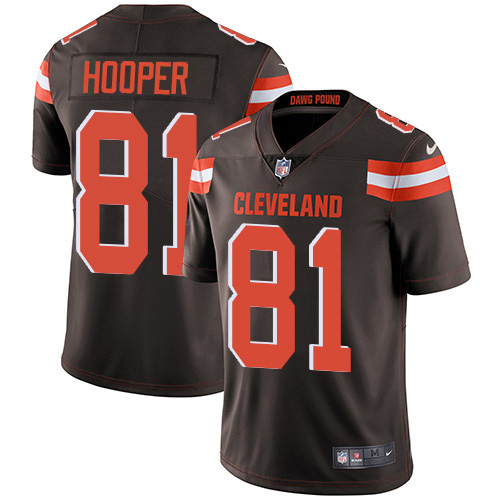 Personalized Browns #81 Austin Hooper Brown Team Color Men’s Stitched NFL Untouchable Limited Jersey
