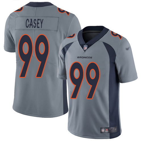 Personalized Broncos #99 Jurrell Casey Gray Men’s Stitched NFL Limited Inverted Legend Jersey