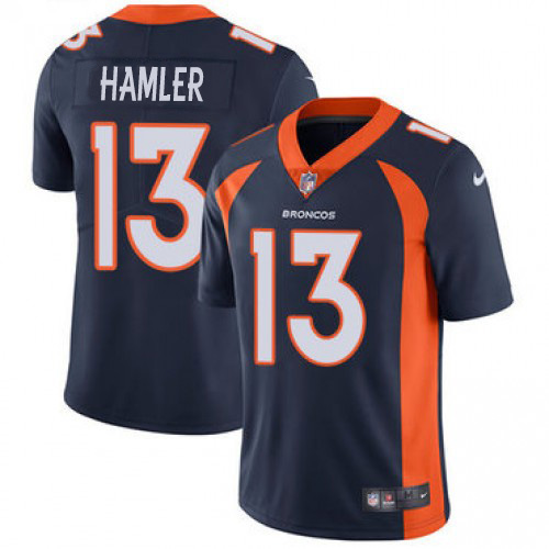Personalized Broncos #13 KJ Hamler Navy Blue Alternate Men’s Stitched NFL Untouchable Limited Jersey