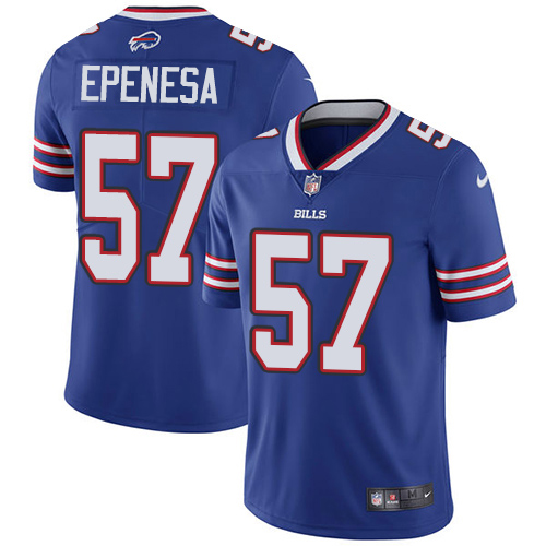 Personalized Bills #57 A.J. Epenesas Royal Blue Team Color Men’s Stitched NFL Untouchable Limited Jersey